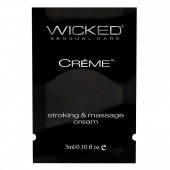 Крем для массажа и мастурбации Wicked Stroking and Massage Creme - 3 мл. - Wicked - купить с доставкой в Новокузнецке