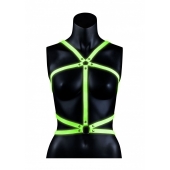 Портупея Body Harness с неоновым эффектом - размер L-XL - Shots Media BV - купить с доставкой в Новокузнецке