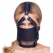 Черный намордник с кляпом-шаром Head Harness With A Gag - Orion - купить с доставкой в Новокузнецке