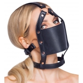 Черный намордник с кляпом-шаром Head Harness With A Gag - Orion - купить с доставкой в Новокузнецке