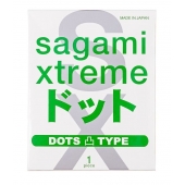 Презерватив Sagami Xtreme Type-E с точками - 1 шт. - Sagami - купить с доставкой в Новокузнецке