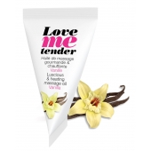Съедобное согревающее массажное масло Love Me Tender Vanilla с ароматом ванили - 10 мл. - Love to Love - купить с доставкой в Новокузнецке