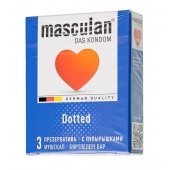 Презервативы с пупырышками Masculan Dotted - 3 шт. - Masculan - купить с доставкой в Новокузнецке