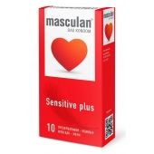 Презервативы Masculan Sensitive plus - 10 шт. - Masculan - купить с доставкой в Новокузнецке