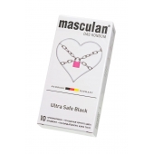 Ультрапрочные презервативы Masculan Ultra Safe Black - 10 шт. - Masculan - купить с доставкой в Новокузнецке