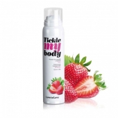 Массажная хрустящая пенка Tickle My Body Strawberry с ароматом клубники - 150 мл. - Love to Love - купить с доставкой в Новокузнецке