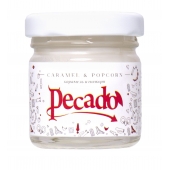 Массажная свеча Caramel   Popcorn - 35 мл. - Pecado - купить с доставкой в Новокузнецке