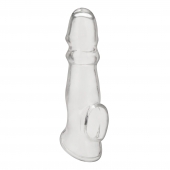 Прозрачная насадка для пениса Girthy Penis Enhancing Sleeve Extension - 17,1 см. - BlueLine - в Новокузнецке купить с доставкой