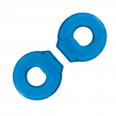 Комплект из двух колец для пениса 2-Pack Ultra-Stretch Stamina Endurance Ring - BlueLine - в Новокузнецке купить с доставкой
