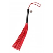 Красно-черная кожаная плеть - 50 см. - Pecado - купить с доставкой в Новокузнецке