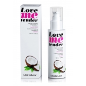 Съедобное согревающее массажное масло Love Me Tender Cocos с ароматом кокоса - 100 мл. - Love to Love - купить с доставкой в Новокузнецке