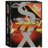 Презервативы Sagami Xtreme ENERGY с ароматом энергетика - 3 шт. - Sagami - купить с доставкой в Новокузнецке