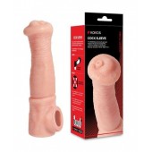 Телесная фантазийная насадка на член Cock Sleeve Size L - KOKOS - в Новокузнецке купить с доставкой