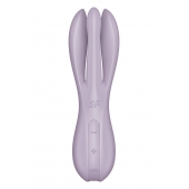 Сиреневый клиторальный вибромассажер Threesome 2 - Satisfyer