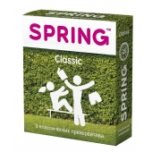 Классические презервативы SPRING CLASSIC - 3 шт. - SPRING - купить с доставкой в Новокузнецке