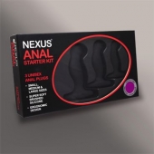 Набор из 3 массажеров простаты чёрного цвета NEXUS ANAL STARTER KIT - Nexus Range - в Новокузнецке купить с доставкой