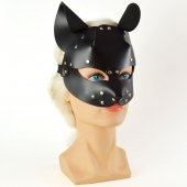 Черная кржаная маска Pussy - Sitabella - купить с доставкой в Новокузнецке