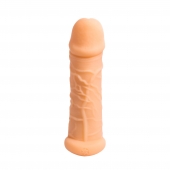 Телесный фаллоудлинитель Extra Size Bubbles - 15,5 см. - Lola Games - в Новокузнецке купить с доставкой