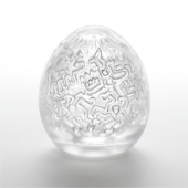 Мастурбатор-яйцо Keith Haring EGG PARTY - Tenga - в Новокузнецке купить с доставкой