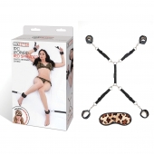 Леопардовая фиксация на матрас для рук и ног Classic Bedspreader - Lux Fetish - купить с доставкой в Новокузнецке