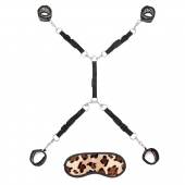Леопардовая фиксация на матрас для рук и ног Classic Bedspreader - Lux Fetish - купить с доставкой в Новокузнецке