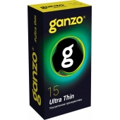 Прозрачные ультратонкие презервативы Ganzo Ultra thin - 15 шт. - Ganzo - купить с доставкой в Новокузнецке
