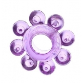 Мягкая фиолетовая гелевая насадка - Toyfa Basic - в Новокузнецке купить с доставкой