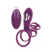 Фиолетовая эрекционная вибронасадка Halo Halo C-Ring Sleeve - Toy Joy - в Новокузнецке купить с доставкой