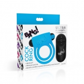 Голубое эрекционное виброкольцо 28X Remote Control Vibrating Cock Ring   Bullet - XR Brands - в Новокузнецке купить с доставкой