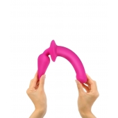 Ярко-розовый двусторонний фаллоимитатор Switch Plug-In Semi-Realistic Size L - Strap-on-me купить с доставкой в интернет-магазине Orgasmix в Новокузнецке Ярко-розовый двусторонний фаллоимитатор Switch Plug-In Semi-Realistic Size L - Strap-on-me