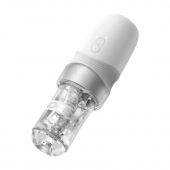 Белый автоматический мастурбатор Extra Sauce - Sauce - в Новокузнецке купить с доставкой Белый автоматический мастурбатор Extra Sauce - Sauce - в Новокузнецке купить с доставкой