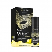 Съедобный жидкий вибратор Dual Vibe! со вкусом лимонного джина с тоником - 15 мл. - ORGIE - купить с доставкой в Новокузнецке