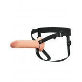 Полый страпон на ремнях 8’’ Hollow Silicone Strap-on - Pipedream - купить с доставкой в Новокузнецке
