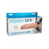 Полый страпон на ремнях 6’’ Hollow Silicone Strap-on - Pipedream - купить с доставкой в Новокузнецке