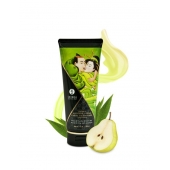 Массажный крем для тела с ароматом груши и зелёного чая Pear   Exotic Green Tea - 200 мл. - Shunga - купить с доставкой в Новокузнецке