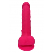 Розовый фаллоимитатор Dildo With Balls 7Inch - 17,7 см. - Dream Toys