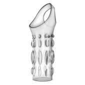 Прозрачная насадка на пенис Stretchy Studded Penis Sleeve Ring - Blush Novelties - в Новокузнецке купить с доставкой