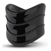 Черное эрекционное кольцо на мошонку Beef Ball Stretcher Snug X Long - Blush Novelties - в Новокузнецке купить с доставкой