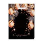 Пакет с вырубной ручкой и принтом в виде шариков (30х40 см) - Сима-Ленд - купить с доставкой в Новокузнецке