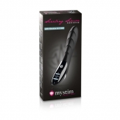 Вибратор с электростимуляцией Sizzling Simon Black Edition - 27 см. - MyStim - купить с доставкой в Новокузнецке