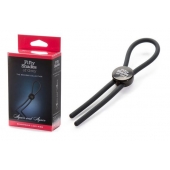 Тёмно-серое эрекционное кольцо с зажимом Again and Again Adjustable Cock Ring - Fifty Shades of Grey - в Новокузнецке купить с доставкой