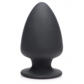 Черная мягкая анальная пробка Squeezable Small Anal Plug - 9 см. - XR Brands