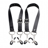 Ремни с зажимами для половых губ Spread Labia Spreader Straps with Clamps - XR Brands - купить с доставкой в Новокузнецке