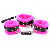 Набор с розовым мехом BDSM Light - БДСМ Арсенал - купить с доставкой в Новокузнецке