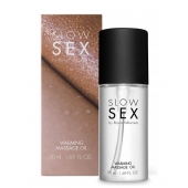 Съедобное cогревающее массажное масло Slow Sex - 50 мл. - Bijoux Indiscrets - купить с доставкой в Новокузнецке