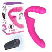 Розовый безремневой страпон Straples Strap-On Dildo - Erokay - купить с доставкой в Новокузнецке