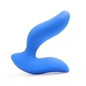Синий вибромассажер простаты 3,5’’ Curve P-spot Massager - 12 см. - Erokay - в Новокузнецке купить с доставкой
