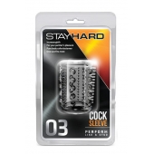 Прозрачная насадка с шипами и шишечками STAY HARD COCK SLEEVE 03 CLEAR - Blush Novelties - в Новокузнецке купить с доставкой