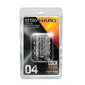Прозрачная насадка с бороздками STAY HARD COCK SLEEVE 04 CLEAR - Blush Novelties - в Новокузнецке купить с доставкой