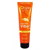 Гель с эффектом вибрации Lube Tube Vibe Medium Pina Colada - 100 мл. - ORGIE - купить с доставкой в Новокузнецке